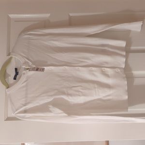 Brooks Brothers white cardigan